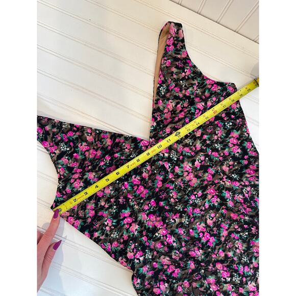 Dress the Population Women’s Floral Bodycon Midi Dress Size L - Picture 4 of 9